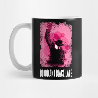 Golden Era Suspenseful Chic Blood and Black Nostalgia Tribute Shirt Mug